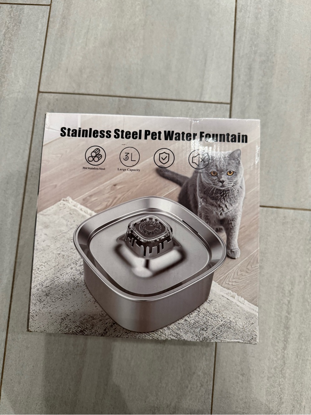 Stainless Steel Pet Water Fountain